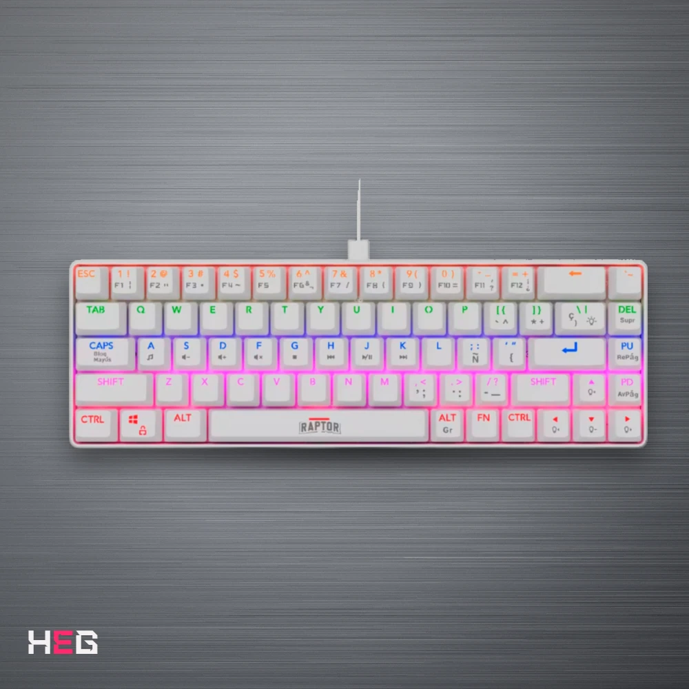 Fireclaw M68 Switch Red Outemu White