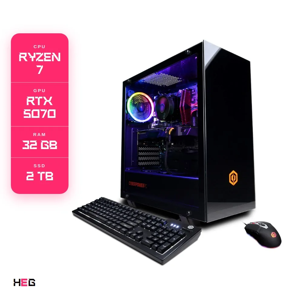 PC Gamer Pro Ryzen 7 RTX 5070 32GB 2TB